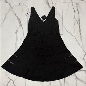 Elegant Black Sleeveless Dress White House Black Market Size 14